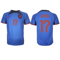 Camisa de time de futebol Holanda Daley Blind #17 Replicas 2º Equipamento Mundo 2022 Manga Curta